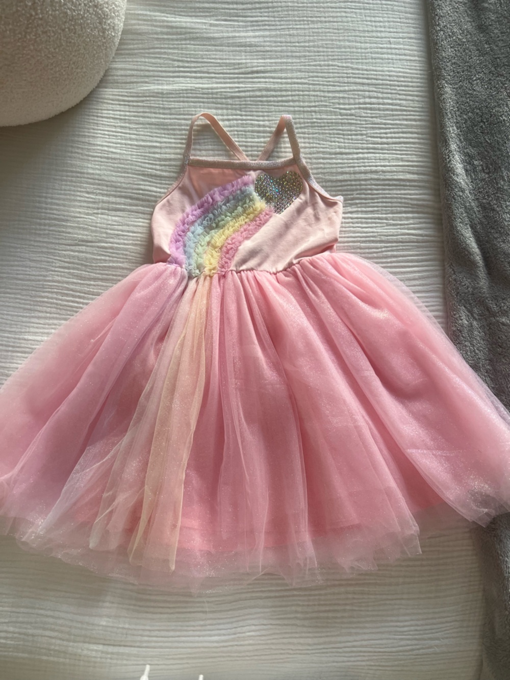 🌈BNWT Lola + the Boys Size 4 Rainbow Tulle Dress🌈